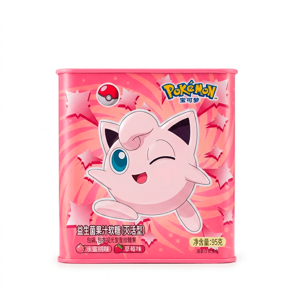 Bala de Goma Morango e Pêssego Jigglypuff e Wigglytuff Qi Ke – 95g